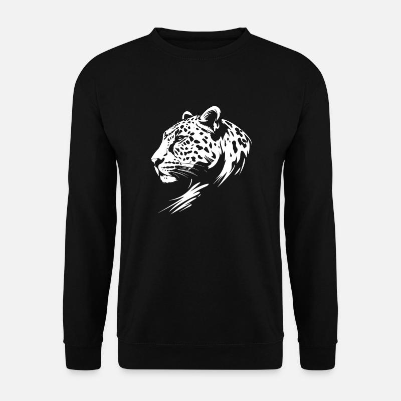 Léopard - Sweat-shirt Unisexe - noir