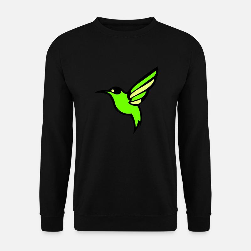 hummingbird bird silhouette - Unisex Sweatshirt - black