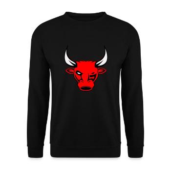 taureau taureau - Sweat-shirt Unisexe - noir - Devant - Alina (178cm) & Michal (187cm)