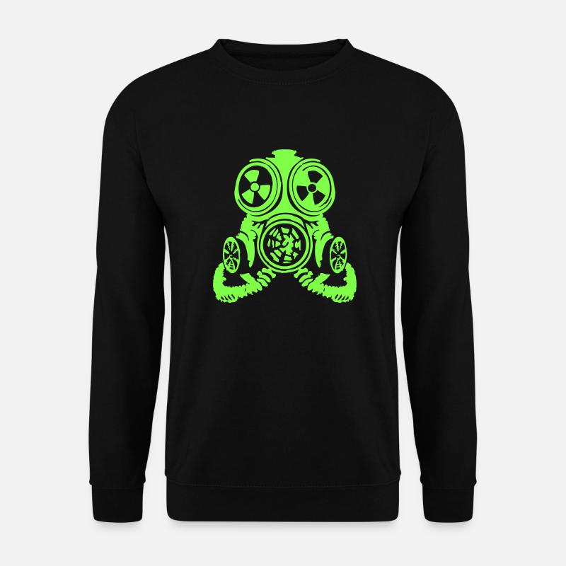 gasmaske - Unisex Pullover - Schwarz