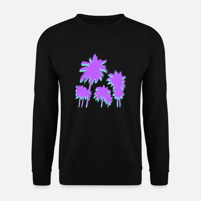 palmen - Unisex Pullover - Schwarz