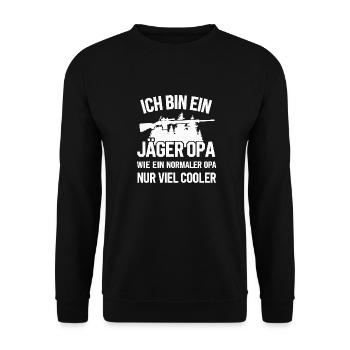 Hunter Hunting Hunting Hunting Clothing - Unisex Sweatshirt - black - Front - Alina (178cm) & Michal (187cm)