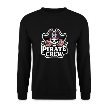 Pirate Pirate Carnaval Halloween - Sweat-shirt Unisexe - noir - Devant - Alina (178cm) & Michal (187cm)