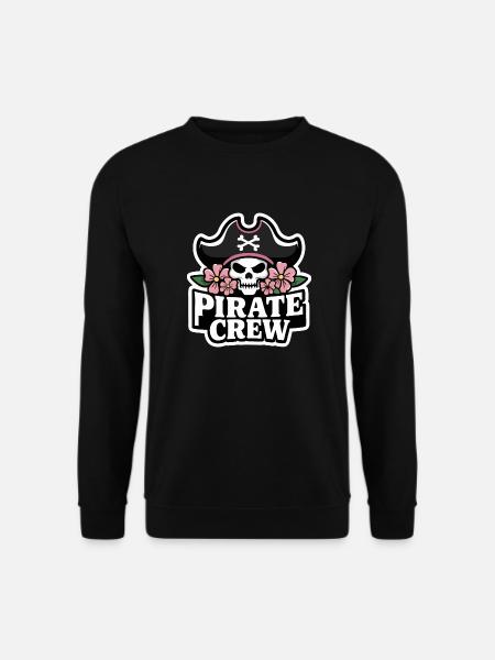 Pirat Piraten Fasching Halloween - Unisex Pullover - Schwarz
