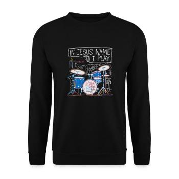 Rhythm for faith - Unisex Sweatshirt - black - Front - Alina (178cm) & Michal (187cm)