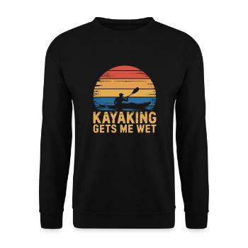Pour les kayakistes humoristiques - Sweat-shirt Unisexe - noir - Devant - Alina (178cm) & Michal (187cm)