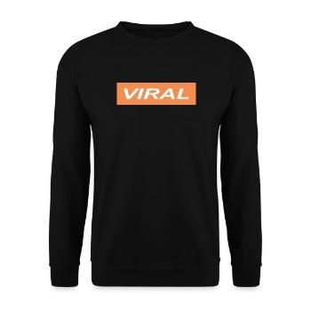 Viral - Unisex Sweatshirt - black - Front - Alina (178cm) & Michal (187cm)