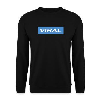 Viral - Unisex Sweatshirt - black - Front - Alina (178cm) & Michal (187cm)