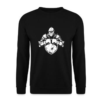 Ritter Boxer Kampfsport MMA - Unisex Pullover - Schwarz - Vorne - Alina (178cm) & Michal (187cm)