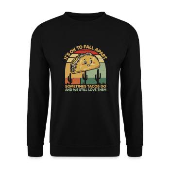 Inspiration with a taco twist - Unisex Sweatshirt - black - Front - Alina (178cm) & Michal (187cm)