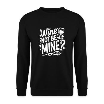 Le vin n’est pas à moi - Sweat-shirt Unisexe - noir - Devant - Alina (178cm) & Michal (187cm)