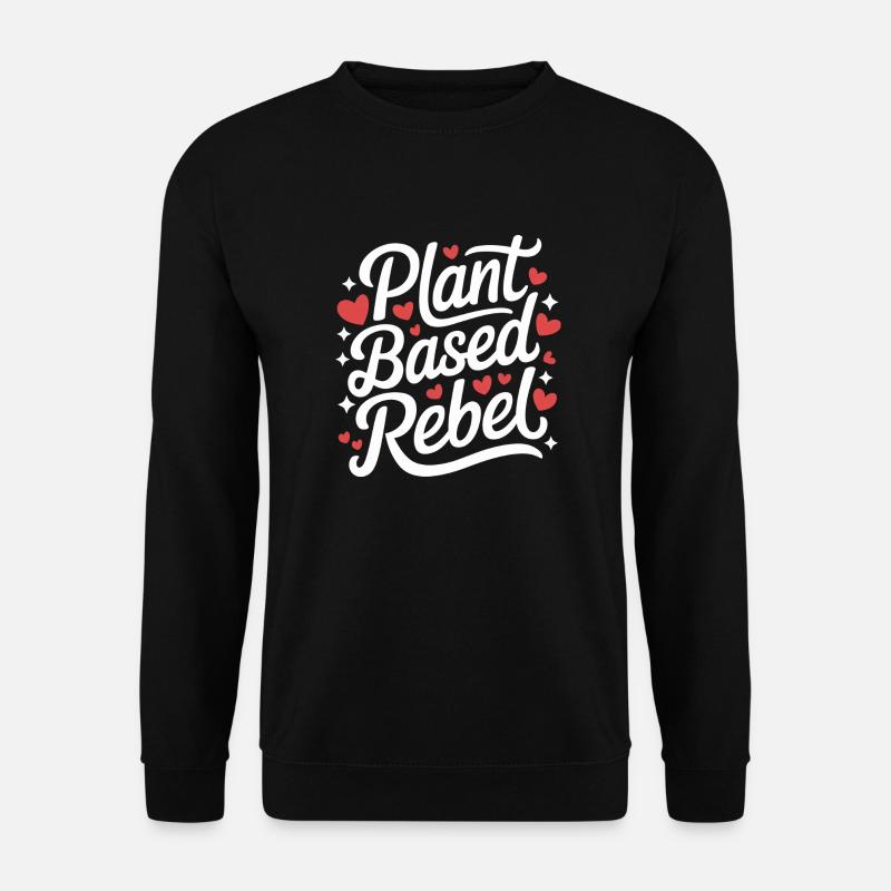 Vegetarisch Vegan Veggie Vegetarier - Unisex Pullover - Schwarz