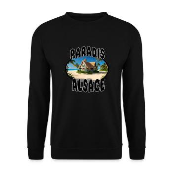 Paradies Elsass - Unisex Pullover - Schwarz - Vorne - Alina (178cm) & Michal (187cm)