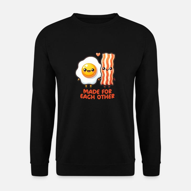 Ei und Speck - Unisex Pullover - Schwarz