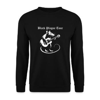 black plague tour - Unisex Sweatshirt - black - Front - Alina (178cm) & Michal (187cm)