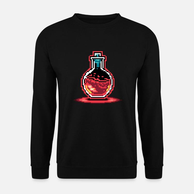 Pixel-Heiltrank: Leben auffüllen! - Unisex Pullover - Schwarz