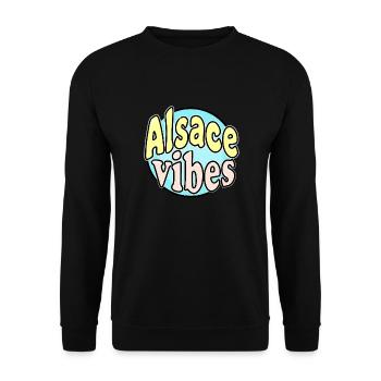 Alsace Vibes - Sweat-shirt Unisexe - noir - Devant - Alina (178cm) & Michal (187cm)