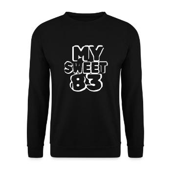 Suess 83 - Unisex Sweatshirt - black - Front - Alina (178cm) & Michal (187cm)