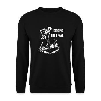 Creuser la tombe - Sweat-shirt Unisexe - noir - Devant - Alina (178cm) & Michal (187cm)