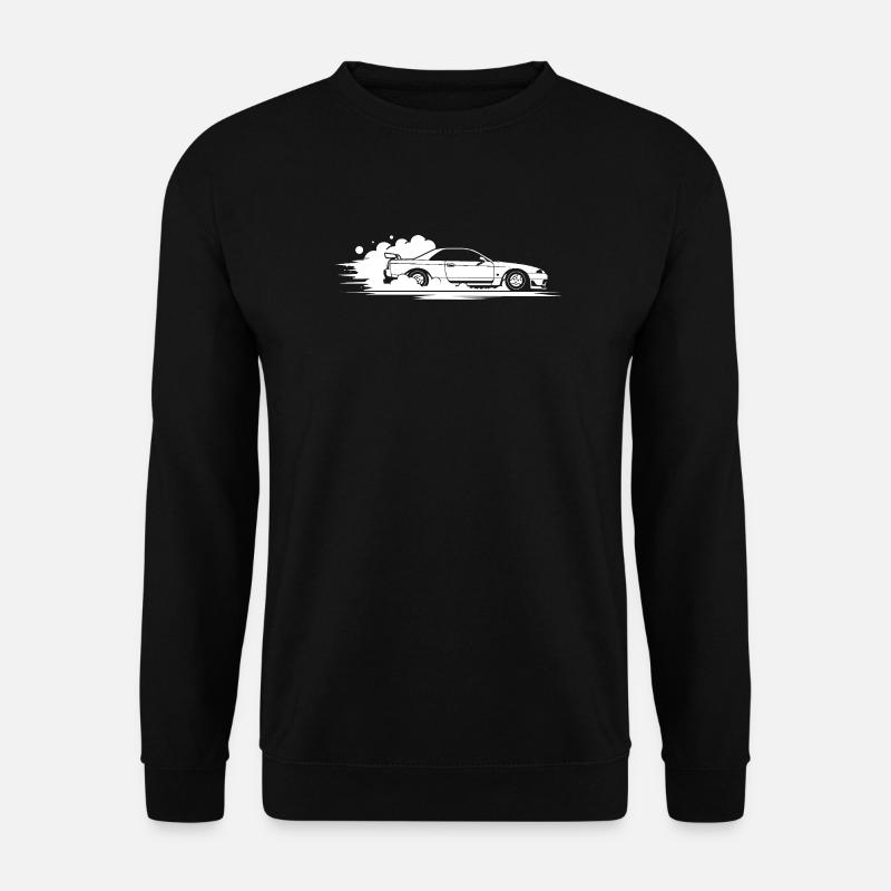 Sportwagen in Driftbewegung - Unisex Pullover - Schwarz