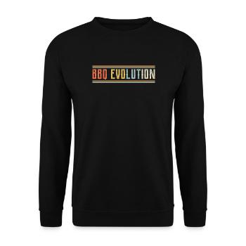 BBQ Evolution Design - Unisex Pullover - Schwarz - Vorne - Alina (178cm) & Michal (187cm)