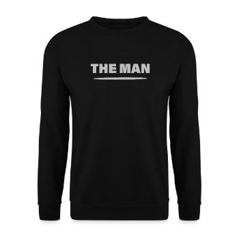THE MAN - Unisex Sweatshirt - black - Front - Alina (178cm) & Michal (187cm)