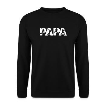 Cricket Cadeau de Papa Meilleur Mari de la Fête des Pères Joueur - Sweat-shirt Unisexe - noir - Devant - Alina (178cm) & Michal (187cm)