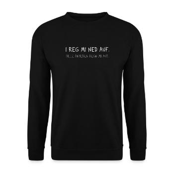 Je me suis inscrit sur le dialecte drôle de la phrase - Sweat-shirt Unisexe - noir - Devant - Alina (178cm) & Michal (187cm)