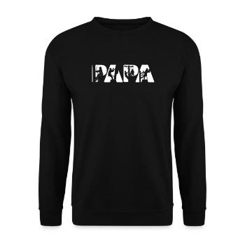 Ouvrier de ligne électrique Fournisseur de services publics Papa Lineman Papa - Sweat-shirt Unisexe - noir - Devant - Alina (178cm) & Michal (187cm)