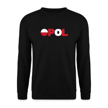 Poland - Unisex Sweatshirt - black - Front - Alina (178cm) & Michal (187cm)