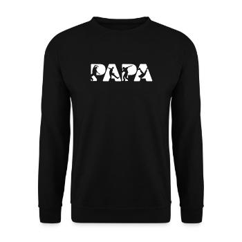 Silhouettes de danse de rue hip-hop Hip Hop Papa Dancer - Sweat-shirt Unisexe - noir - Devant - Alina (178cm) & Michal (187cm)