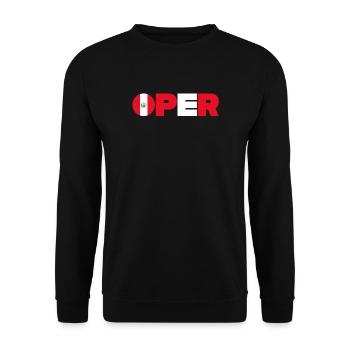 Peru - Unisex Pullover - Schwarz - Vorne - Alina (178cm) & Michal (187cm)