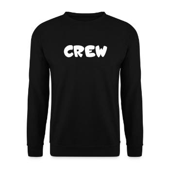 Crew Bubbles Typography - Unisex Sweatshirt - black - Front - Alina (178cm) & Michal (187cm)