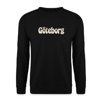 Göteborger Beige-Glyphe - Unisex Pullover - Schwarz - Vorne - Alina (178cm) & Michal (187cm)