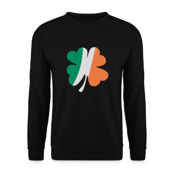 Irland - Unisex Pullover - Schwarz - Vorne - Alina (178cm) & Michal (187cm)