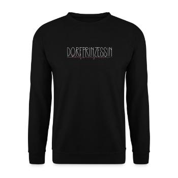 Dorfprinzessin Dorf Prinzessin Paare Geschenk - Unisex Pullover - Schwarz - Vorne - Alina (178cm) & Michal (187cm)