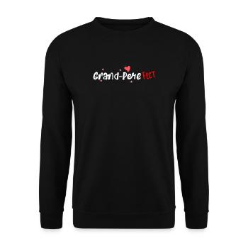Grand-Pere fect - Sweat-shirt Unisexe - noir - Devant - Alina (178cm) & Michal (187cm)