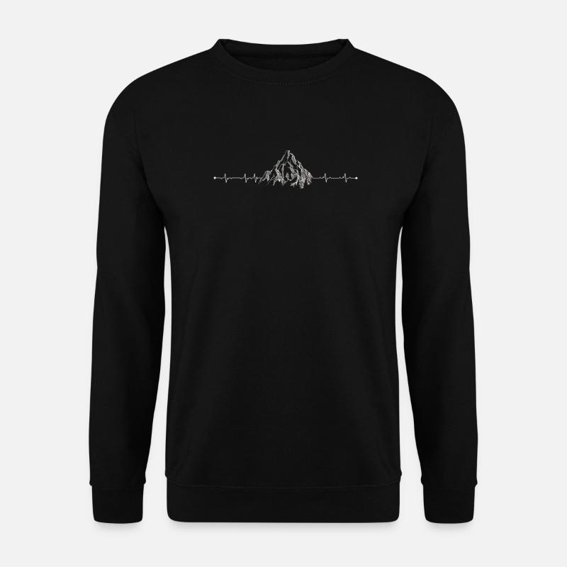 Pulse Peak Mountain - Unisex Sweatshirt - black