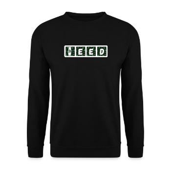 Need Weed - Unisex Sweatshirt - black - Front - Alina (178cm) & Michal (187cm)