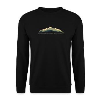Leidenschaft in den Bergen 2 - Unisex Pullover - Schwarz - Vorne - Alina (178cm) & Michal (187cm)