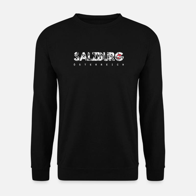 Salzbourg, Autriche, Texte en difficulté - Sweat-shirt Unisexe - noir
