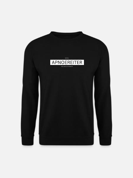 ApnoReiter: Atemloses Statement - Unisex Pullover - Schwarz