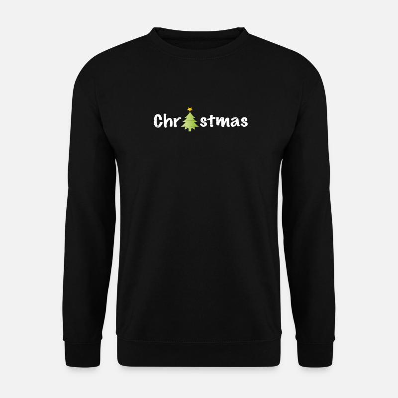 Christmas claim with tree - Unisex Sweatshirt - black