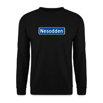 The tip of the nose - Unisex Sweatshirt - black - Front - Alina (178cm) & Michal (187cm)