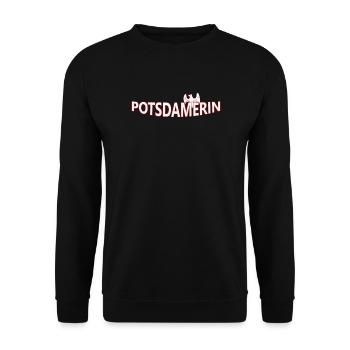 POTSDAMERIN - Unisex Pullover - Schwarz - Vorne - Alina (178cm) & Michal (187cm)