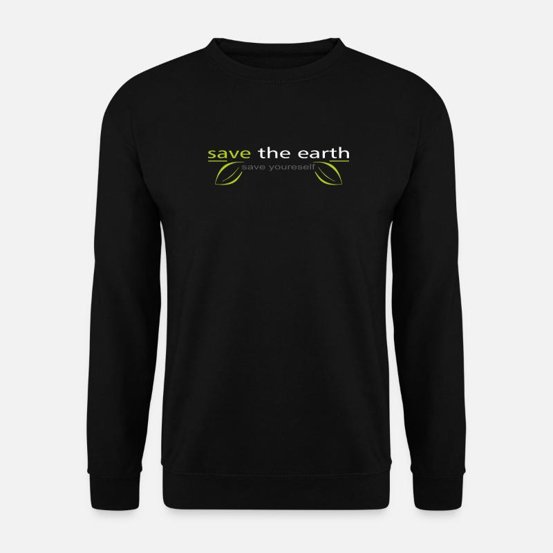 save_the_earth - Unisex Pullover - Schwarz