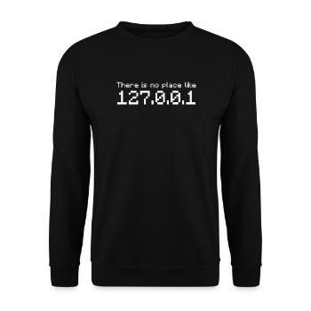 Nerd Shirt Funny Geek Gift IT Programmer Admin T-S - Unisex Sweatshirt - black - Front - Alina (178cm) & Michal (187cm)