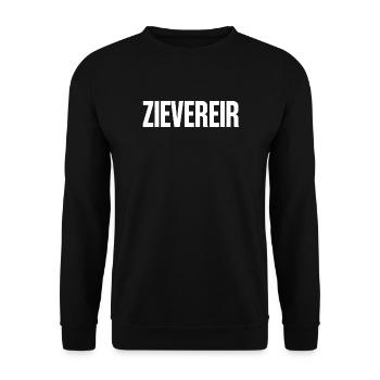 Zievereir, chemise de mots d’Anvers. - Sweat-shirt Unisexe - noir - Devant - Alina (178cm) & Michal (187cm)