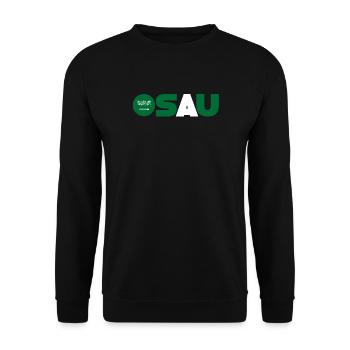 Saudi Arabia - Unisex Sweatshirt - black - Front - Alina (178cm) & Michal (187cm)