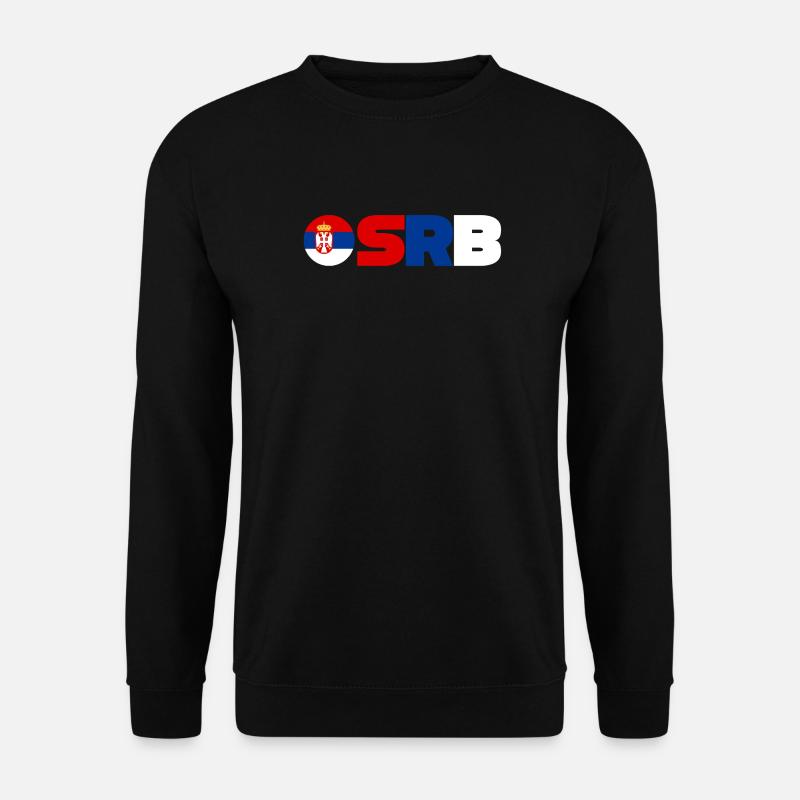 Serbien - Unisex Pullover - Schwarz